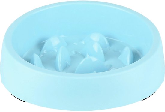 Gammele anti-glouton bleu clair avec des côtes surélevées.