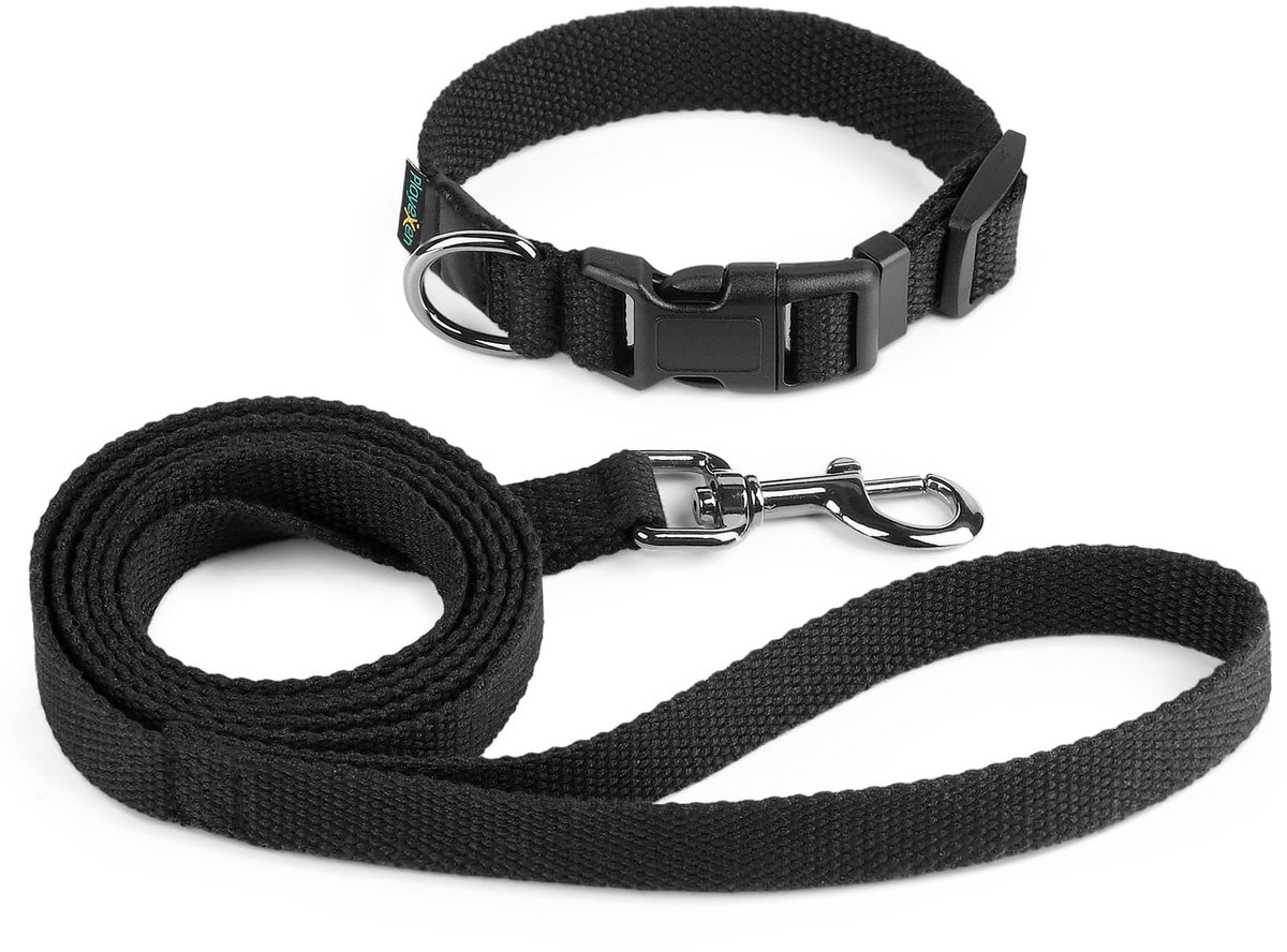Hondentrainingsset met verstelbare halsband 25-40 cm - 1,5 m lijn - tegen trekken - effectieve hondentraining - SnelShoppen