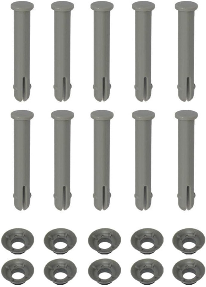 Vervangingsset voor zwembaden en pakking, 65 mm lang, voor zwembaden met stalen frame, compatibel met Pro-serie modellen 427-549 cm (10 set)