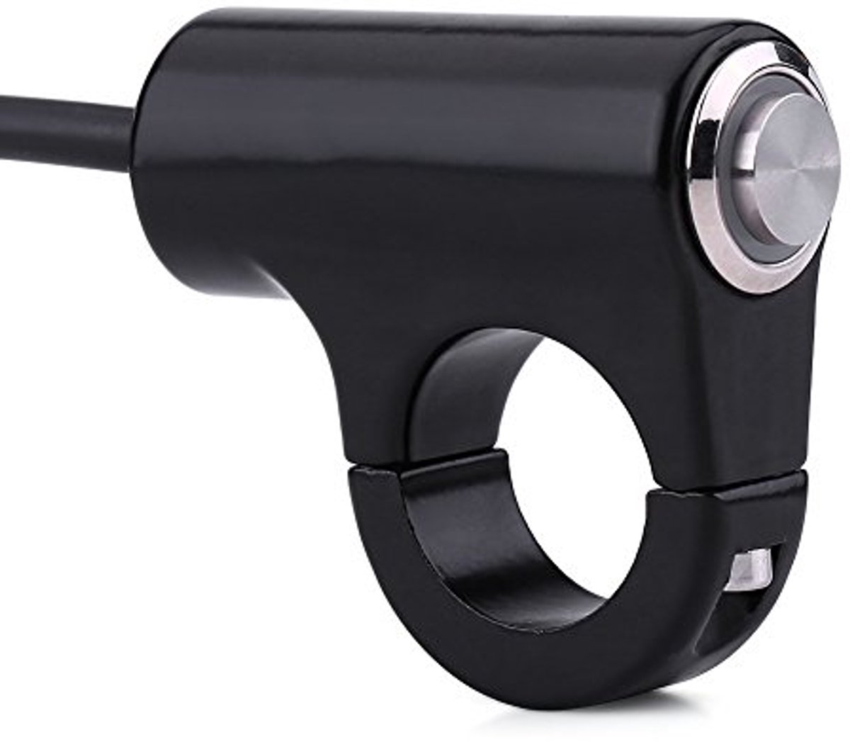 Stuurschakelaar, motorfiets, universeel, 7/8 inch, 22 mm, met ledlicht voor koplampen, mistlampen, waarschuwingsknipperlicht, remlichtschakelaar (aan/uit-knop)