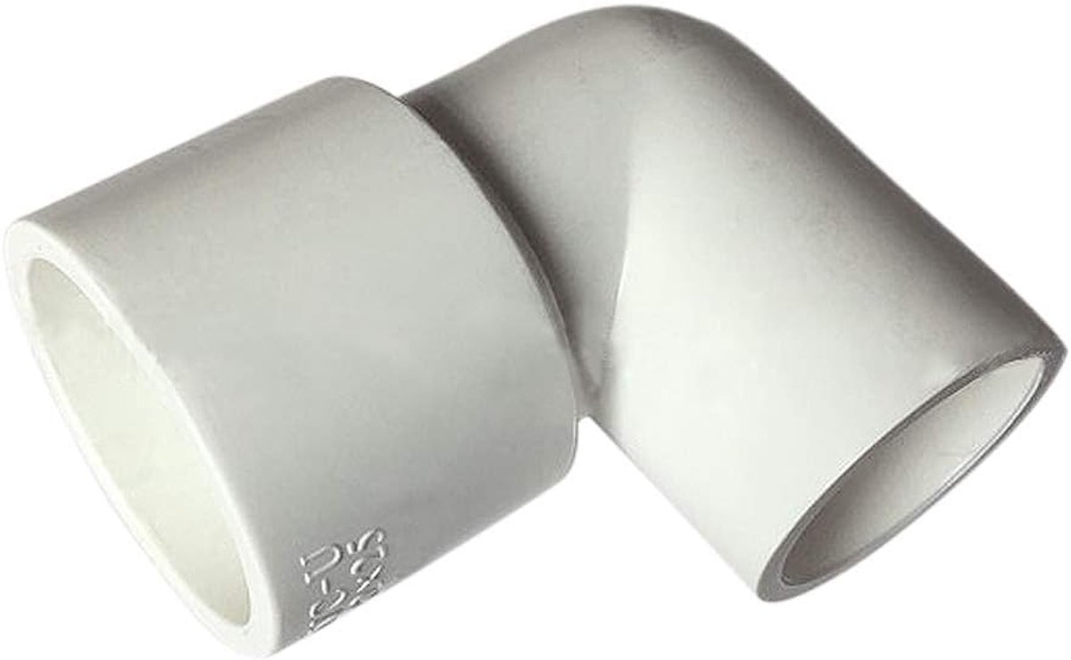 Waterpijp Reducer Elleboog 90 Graden Pijp Fittings Connectors 50mm×25mm, 2 PCs