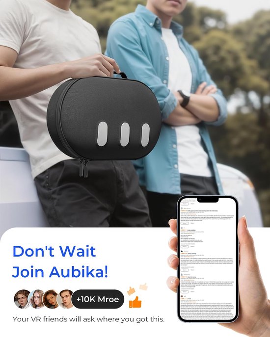 Hoes voor Meta Quest 3, harde case voor Oculus Quest 3 accessoires, compatibel met Quest 2/Pico 4 headset, reizen en opbergen — afbeelding 2