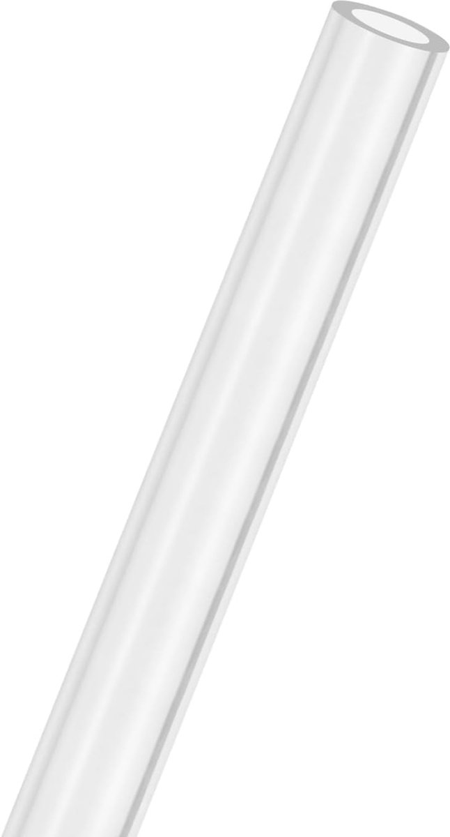 1-Pack Clear Stijve Acryl Pijp, 8mm [0.31"] ID x 12mm [0.47"] OD Plastic Ronde Buis voor Waterkoelingssysteem/Lampen/Fonteinen/Aquaria/Display Stand, Acryl Tubing [305mm/12IN]