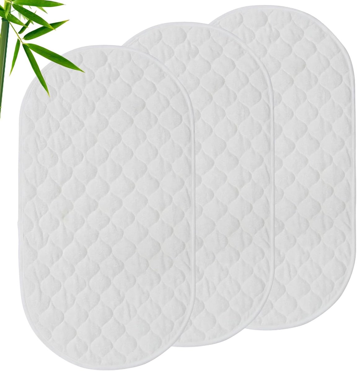 Verschoonmat 3pcs 26x14 inch - Katoen - Ademend en waterdicht - Ideaal voor thuis en onderweg - ShopVlot