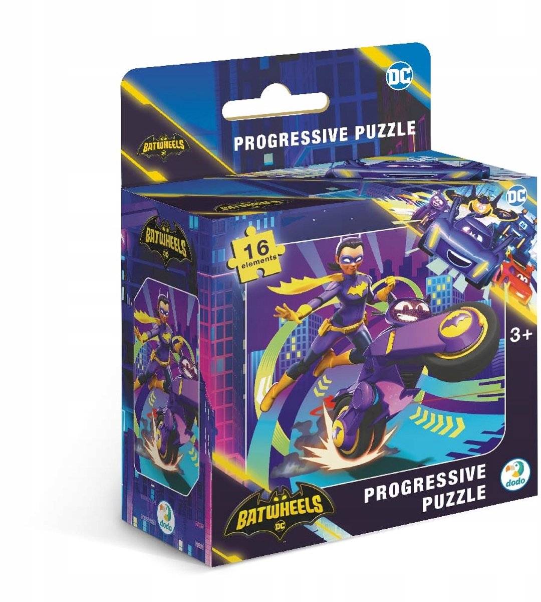 Educatieve puzzel 16 stukjes - Batgirl Motor