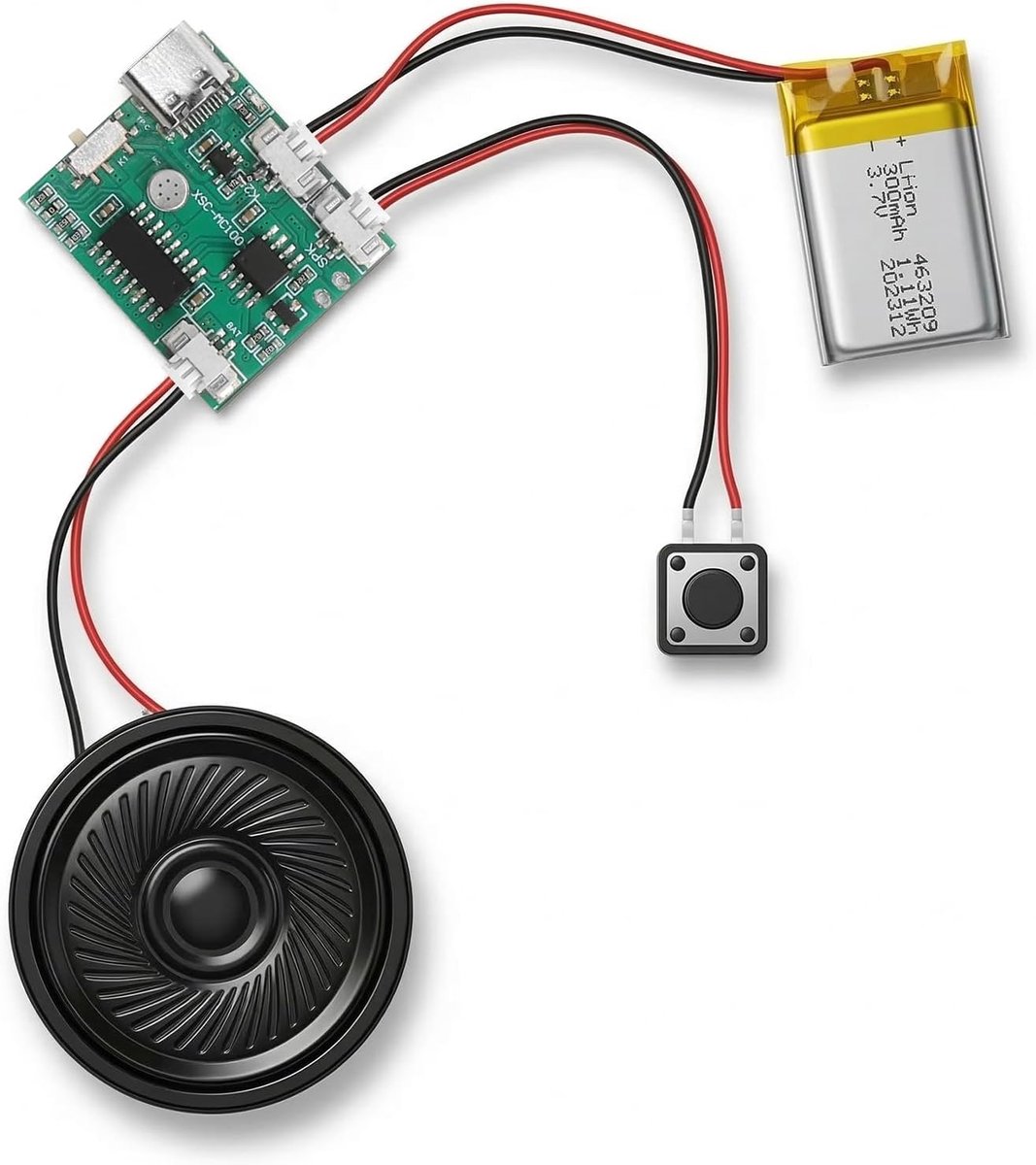 Soundmodule MP3 - Programmeerbaar met 8MB geheugen - USB overzetting voor muziek - Ideaal voor DIY projecten - ShopVlot
