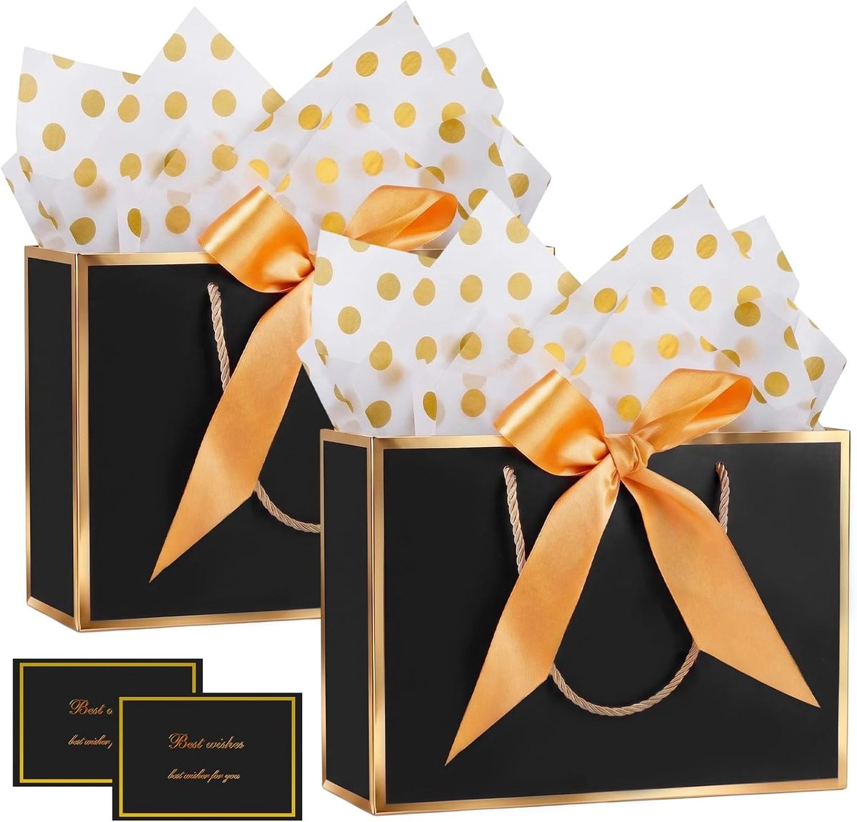 Geschenkzakjes medium - papieren geschenkzakjes met handgrepen - inclusief tissuepapier - ShopVlot