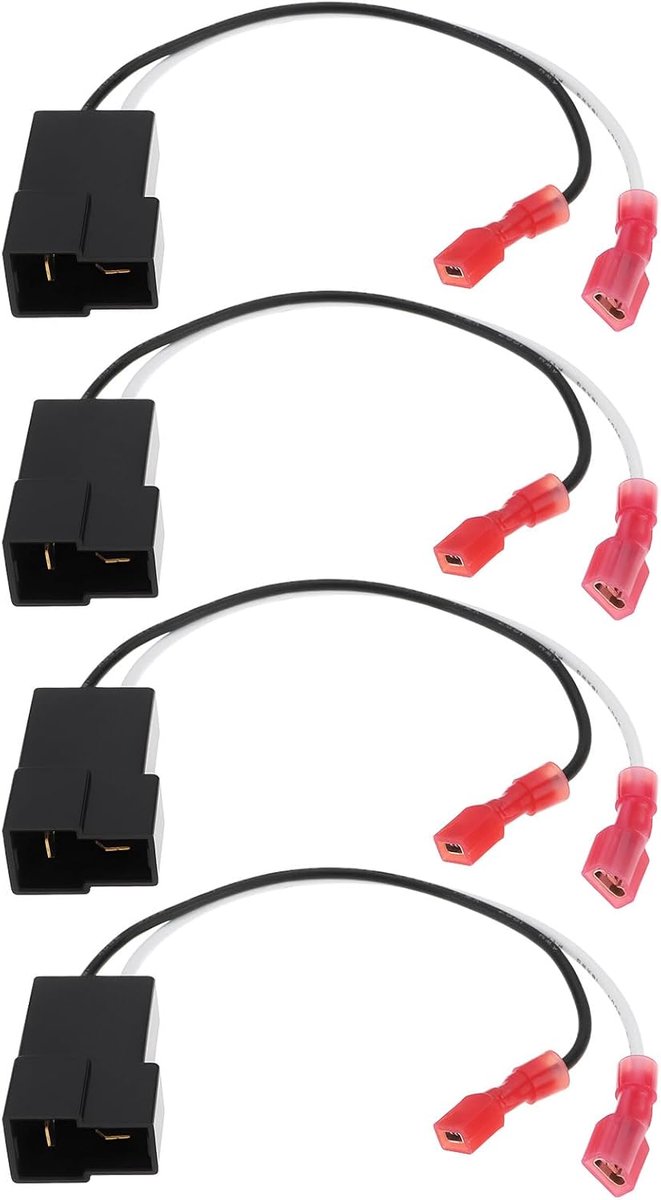 Luidsprekerkabeladapter 4-delig - Plug-and-play - Voor Mini One Cooper R50 R52 R53 - Eenvoudige installatie - ShopVlot