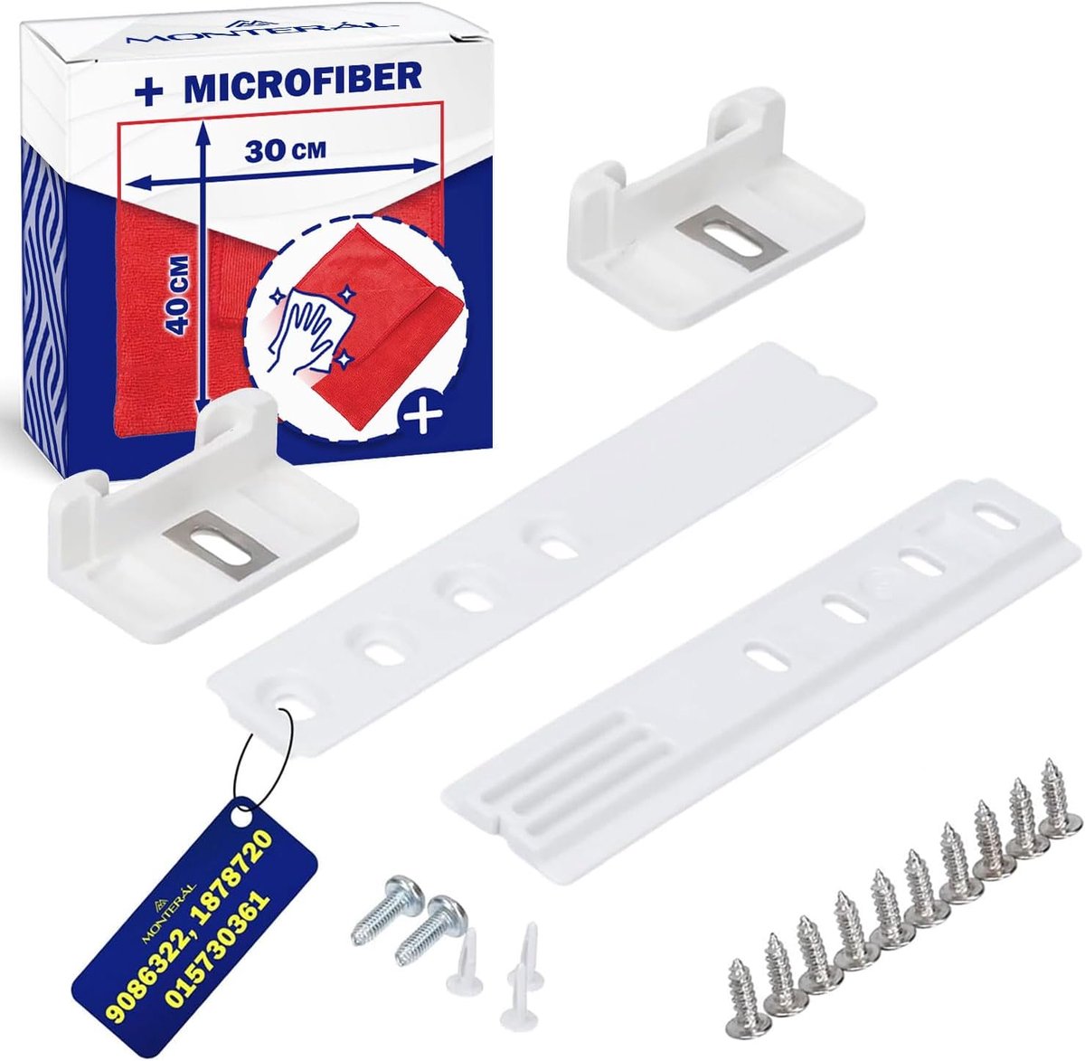 Koelkastdeur sliders set - 2 stuks - voor geïntegreerde koelkasten - eenvoudige installatie - ShopVlot