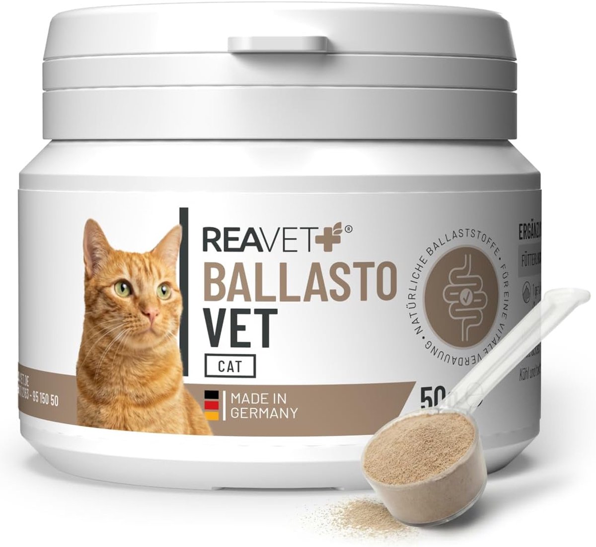 BallastoVet voor katten 50 g - natuurlijke vezels - ondersteunt normale stoelgang - helpt bij haarballen - ShopVlot
