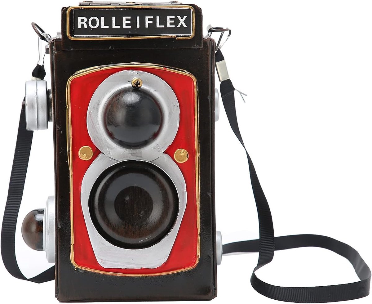 Vintage IJzeren Camera Model voor Thuisdecoratie, Opslagcontainer en Kantoorornamenten - Unieke Ambachtelijke Accessoire