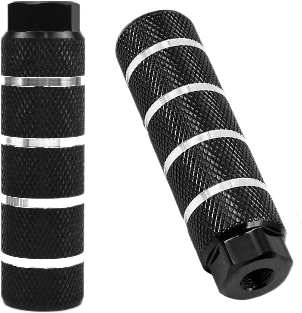 2 stuks antislip fietspegs van aluminiumlegering, universele voetsteunen voor BMX en mountainbike, zwart en duurzaam