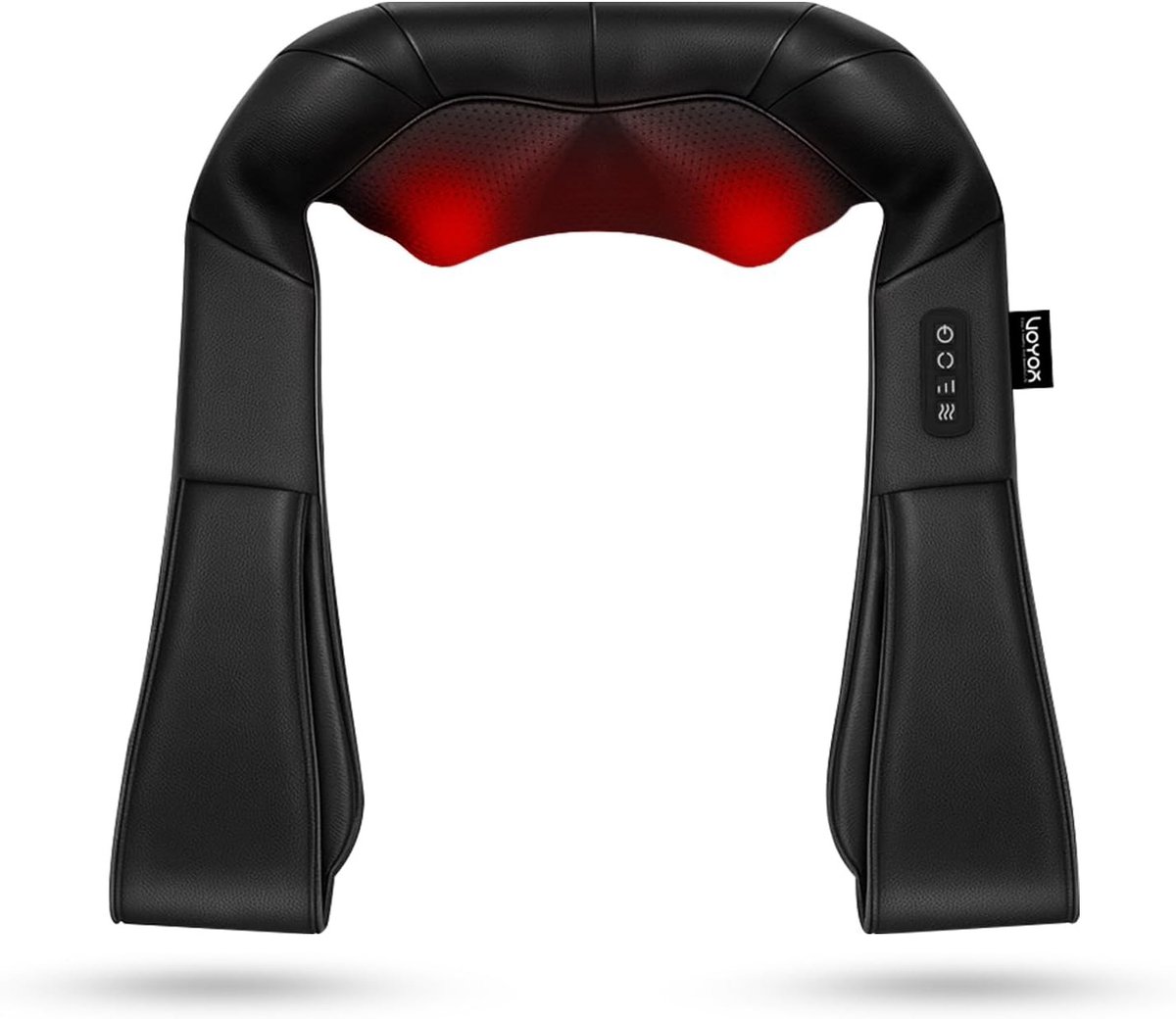 Elektrische Shiatsu Massager met Diepe Kneedfunctie en Warmte voor Thuis, Kantoor en Auto Gebruik