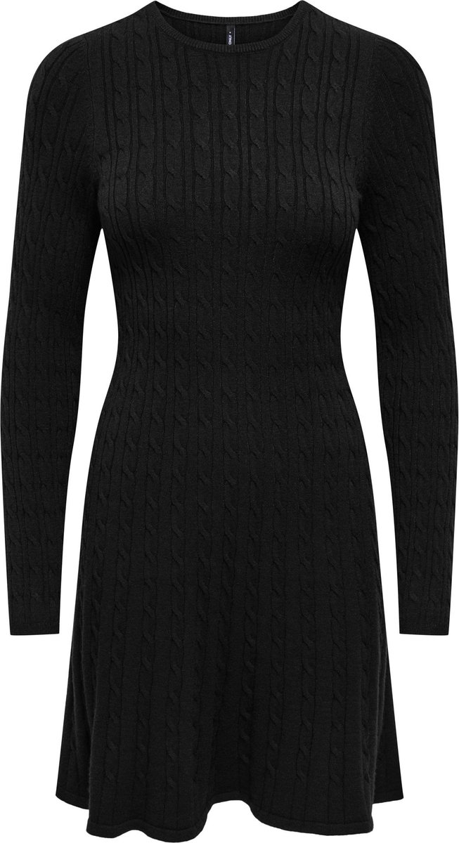 ONLY - ONLIBI LS O-NECK CABLE DRESS CC KNT - Dames - Mini jurken