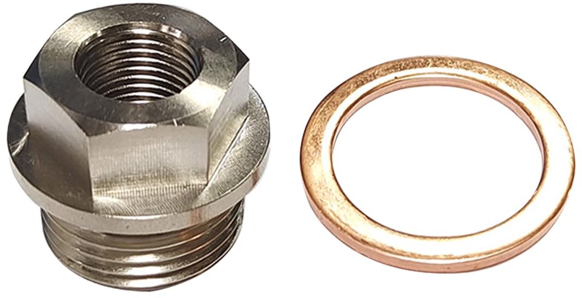 Adapter voor temperatuur sensor van M18 x 1.5 naar 1/8 NPT, geschikt voor afvalwater, gas, water en olie met afdichting en schroefdraad