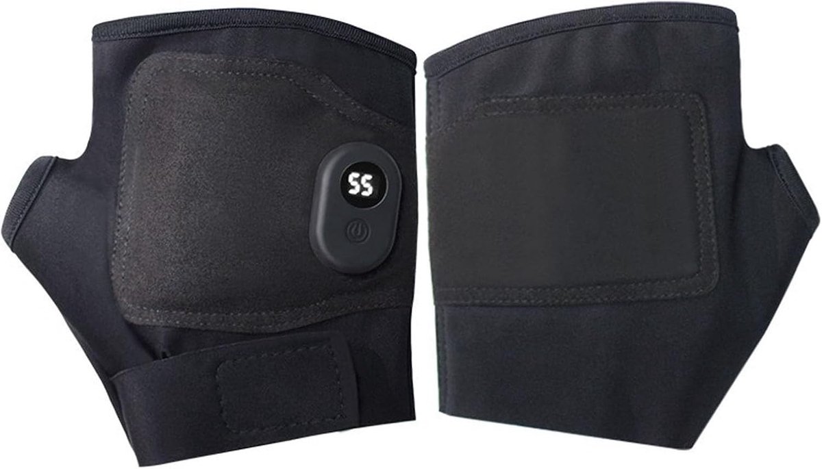 Usb-Verwarmde Handschoenen - Zwart - Halve Vingers - Duurzaam en Comfortabel - Voor Dames