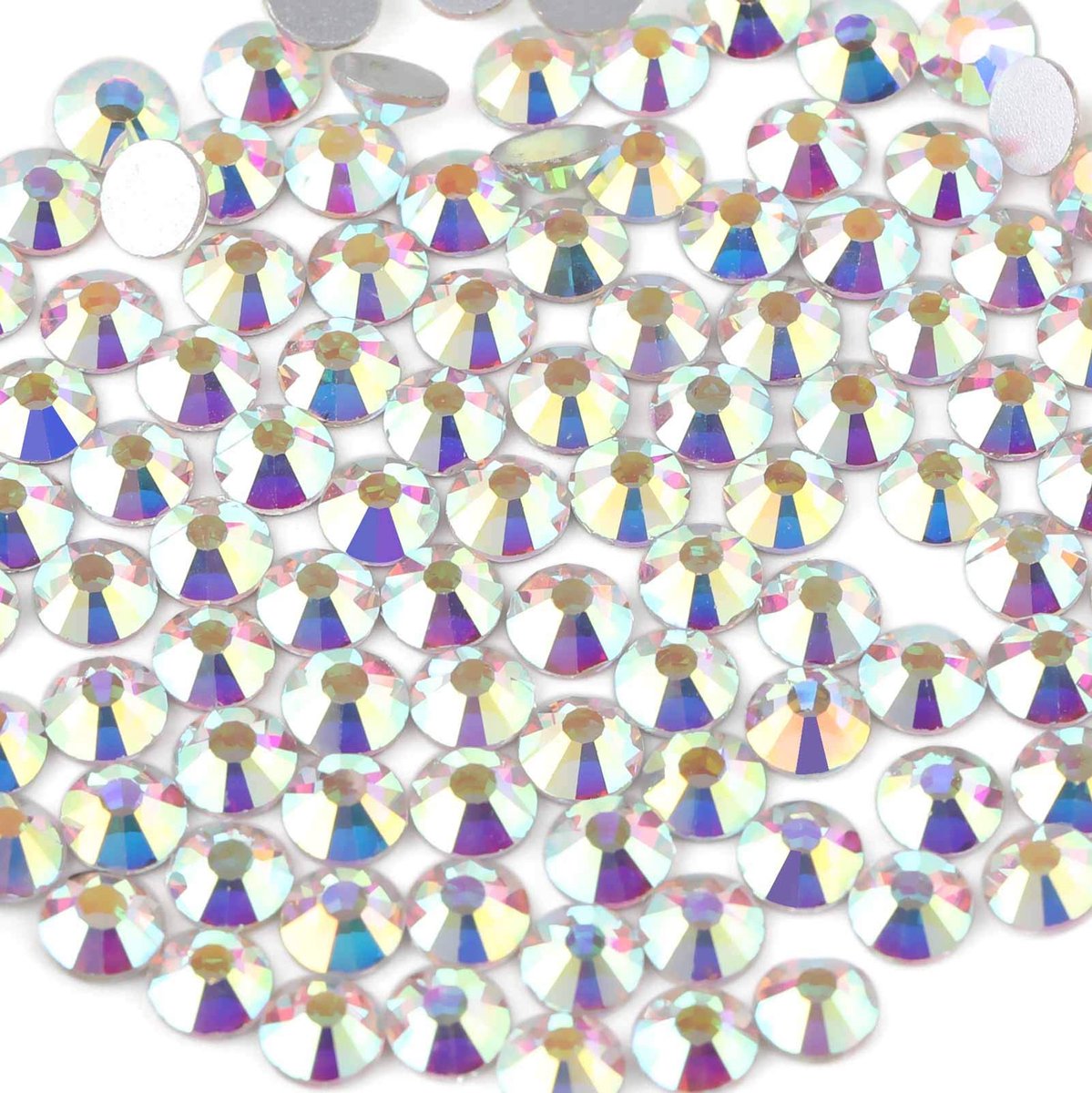 Beadsland strassteentjes SS20 - kristalwit AB - platte onderkant - perfect voor nagels - ShopVlot