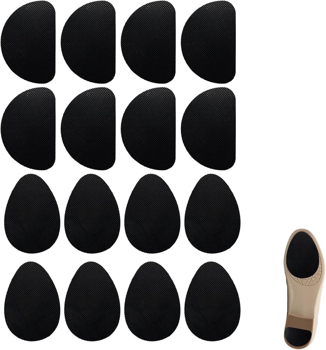 16-pack antislip schoenpads, zelfklevende zoolbeschermers voor meer grip en comfort