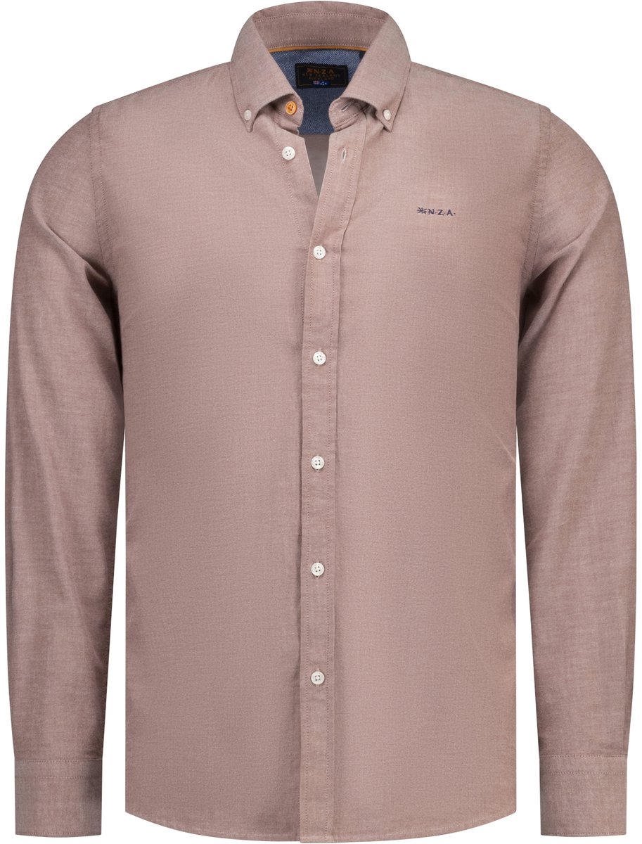 New Zealand Auckland Overhemd Shirt Long Sleeve 26hn500 1524 Burnt Red Mannen Maat - XXL