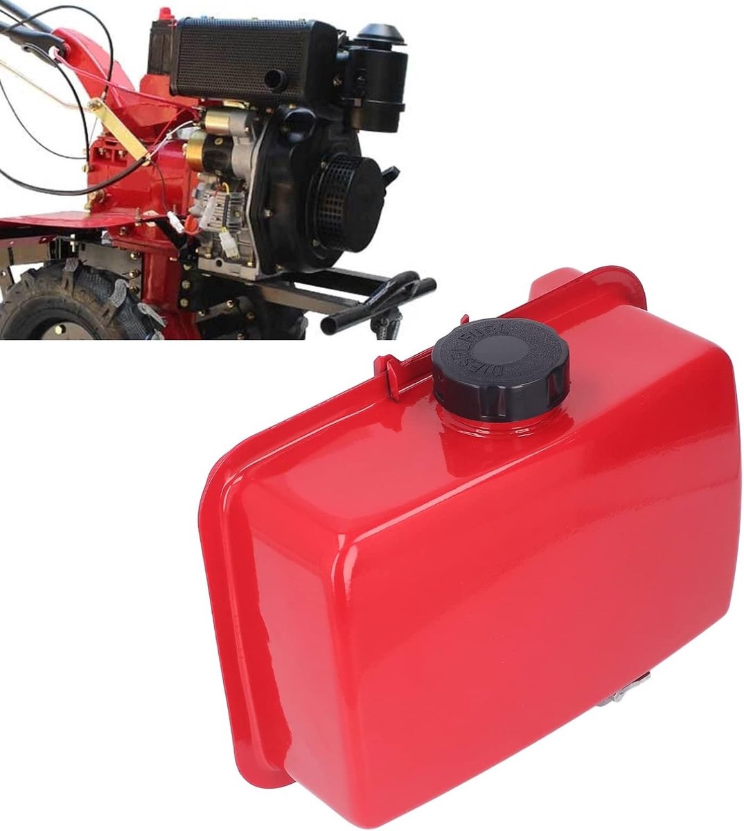 Ruime 5,5 liter brandstoftank voor snijwerk met olie slangen, ideaal voor 186F, 188F, 192F en 195F motoren