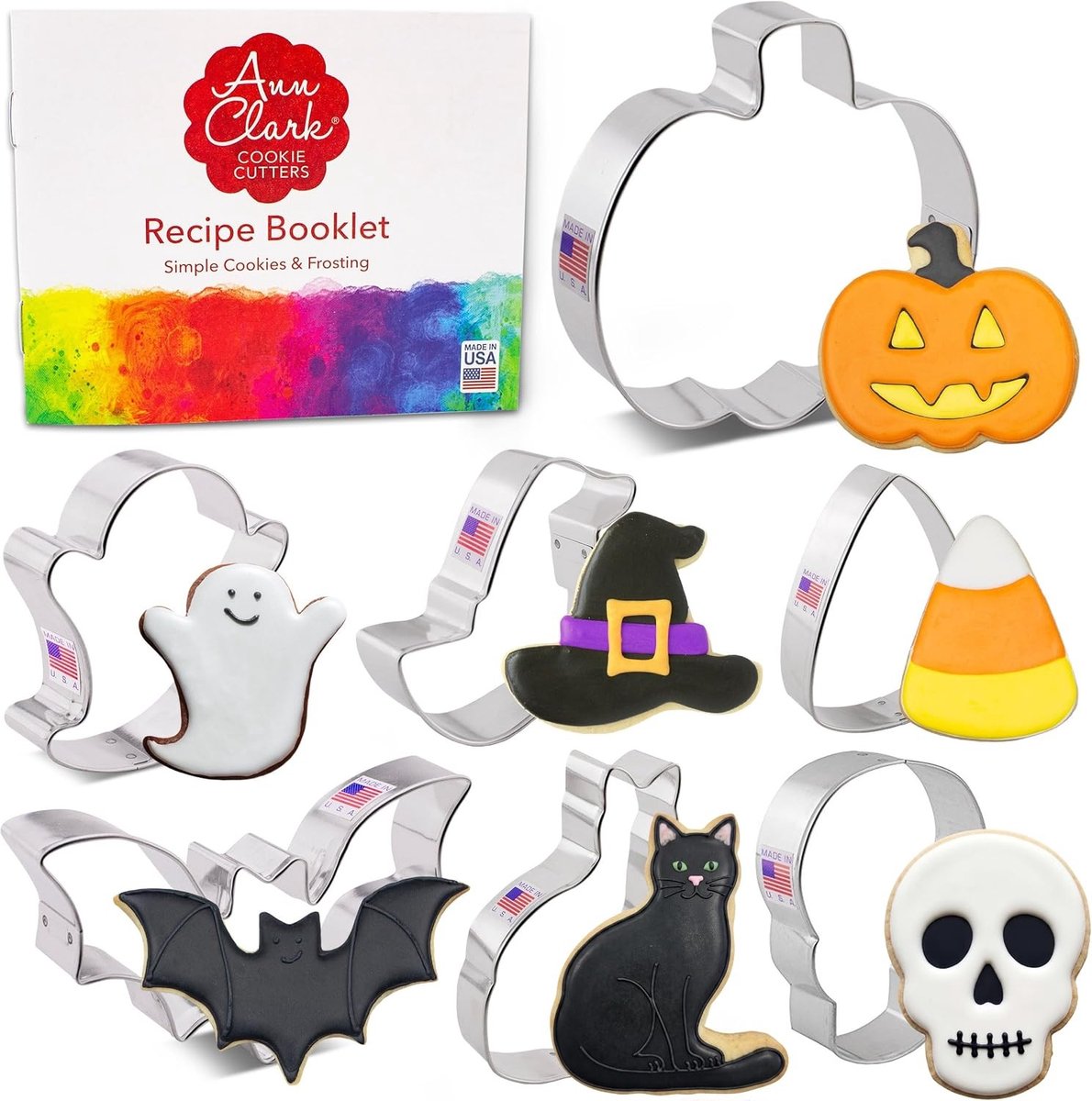 Koekjessnijderset - Halloween - 7-delige Set - Gemaakt van Voedselveilig Staal - Voor Bakliefhebbers