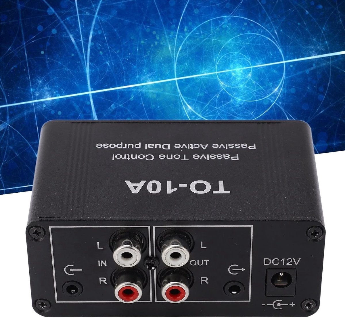 Mini Stereo Audio Voorversterker met 3.5mm Ingang/Uitgang - Perfect voor Geluidsregeling, Bass en Treble Instellingen voor Thuisgebruik