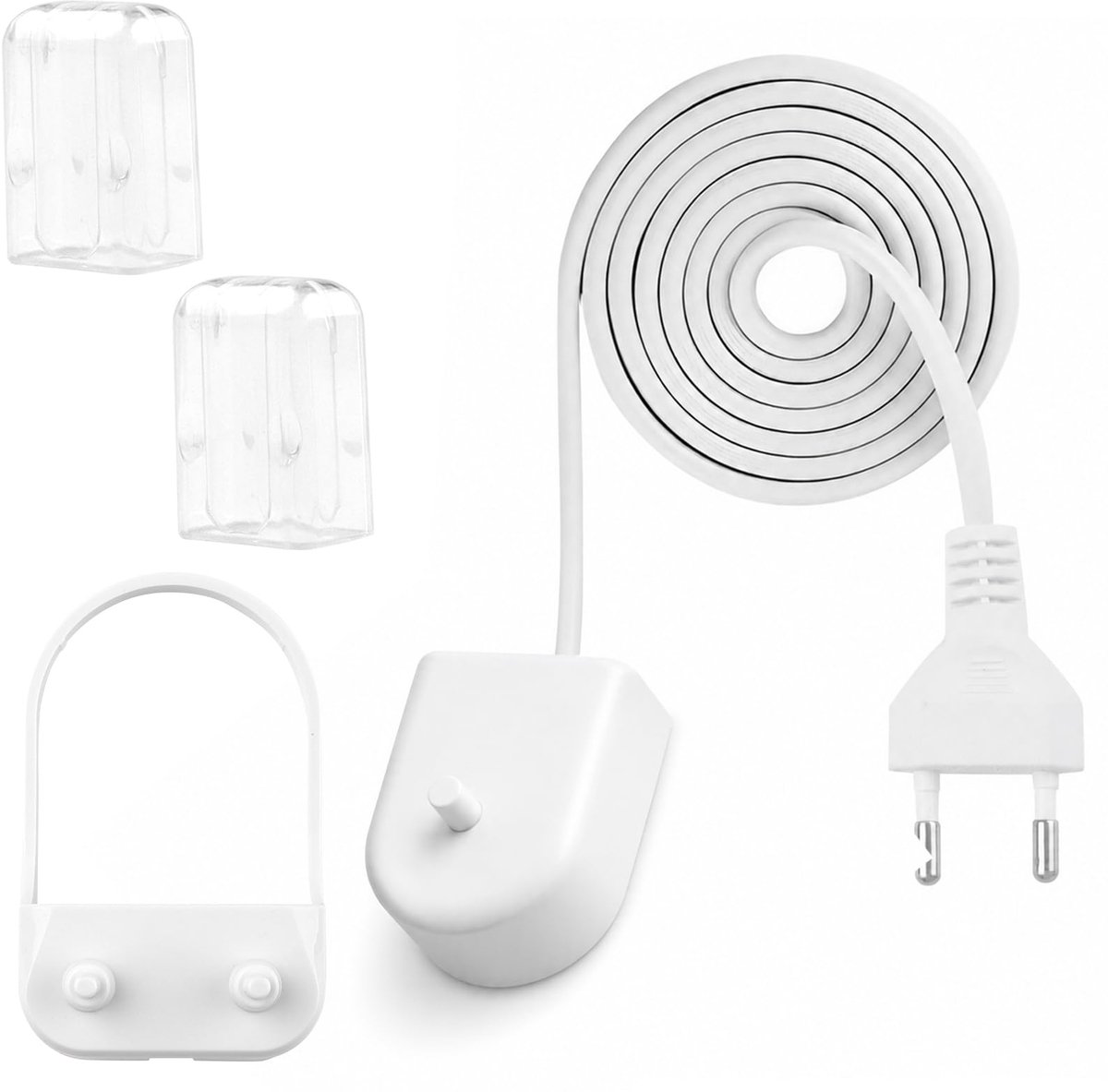 Elektrische tandenborstel set - met oplader en tandenborstelhouder - 2 tandenborstels - zorgt voor een frisse adem - ShopVlot