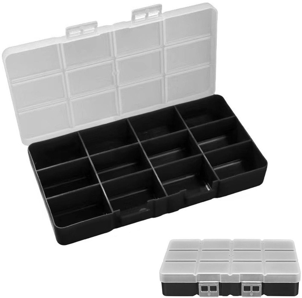 Schroef-Organizerdozen 12 Vakken - Versterkt Deksel - Ideaal voor Gereedschap en Hobby - ShopVlot