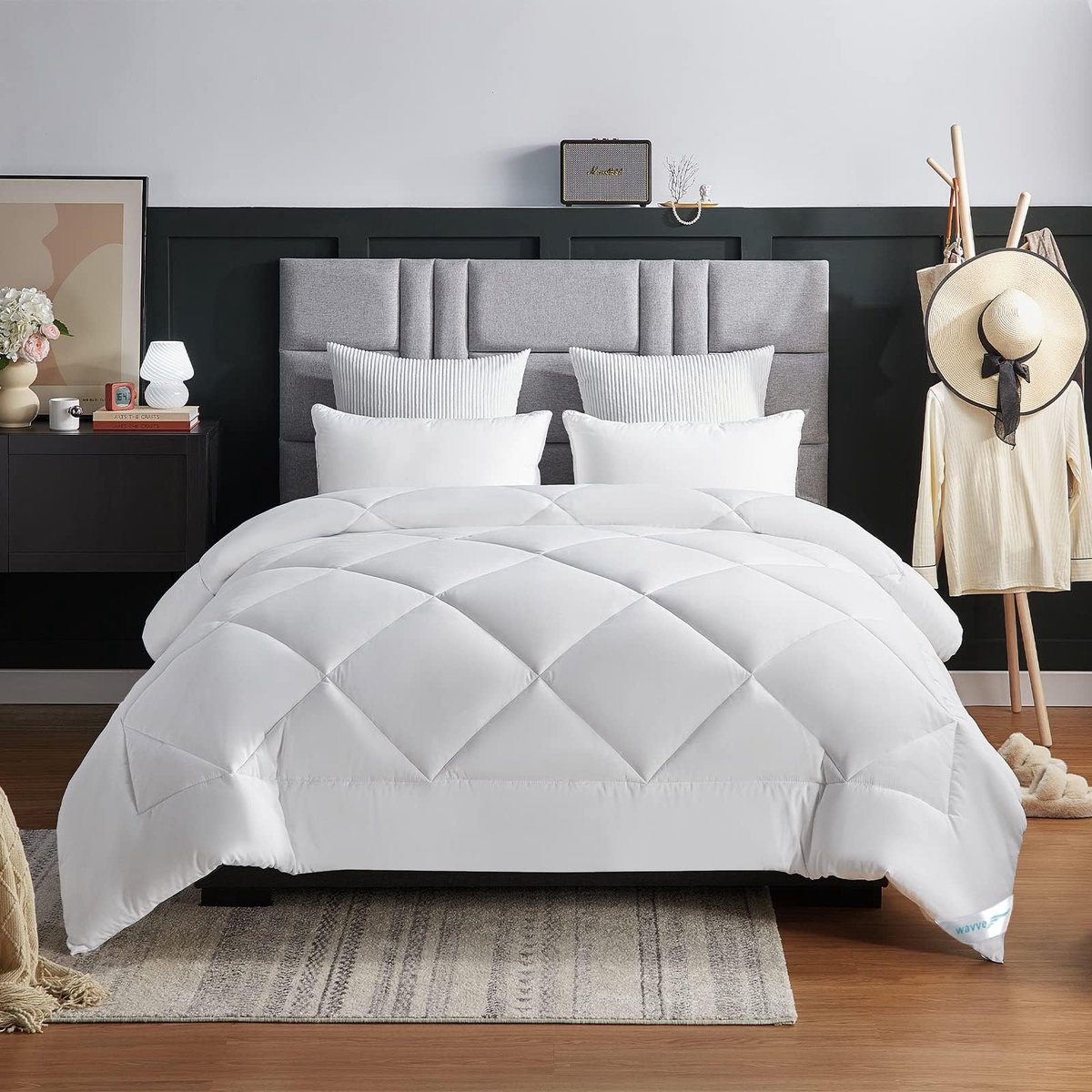 Winterdekbed 135 x 200 cm - 450 g/m² - zachte, ademende vezels - ideaal voor een warme nachtrust - ShopVlot