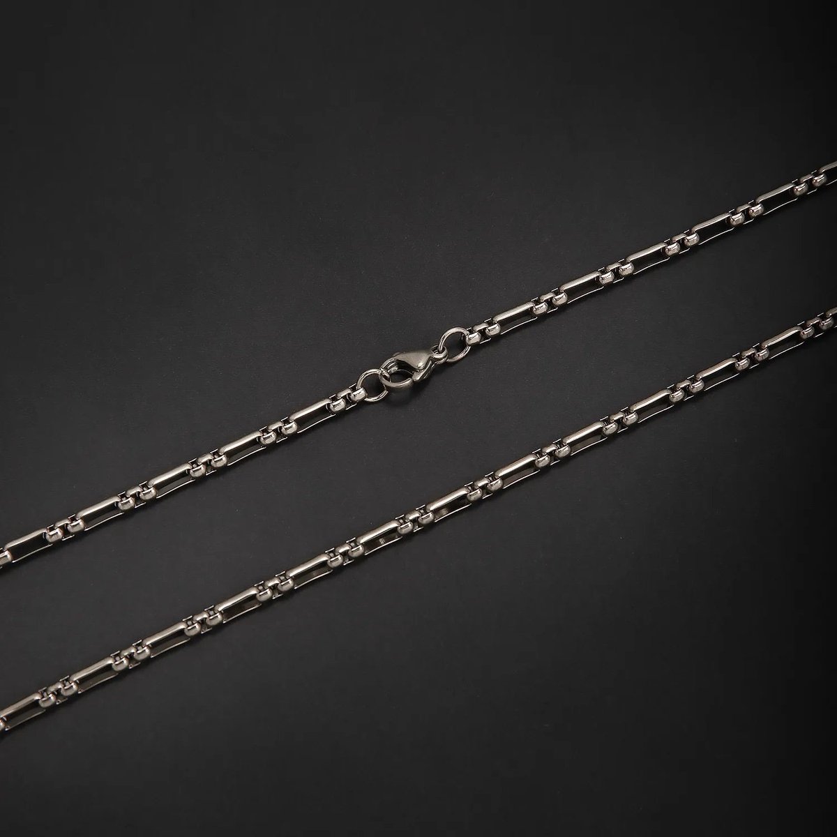 Stalen Fantasie Jasseron Ketting Zilverkleurig RVS – – 2.5mm - 60cm