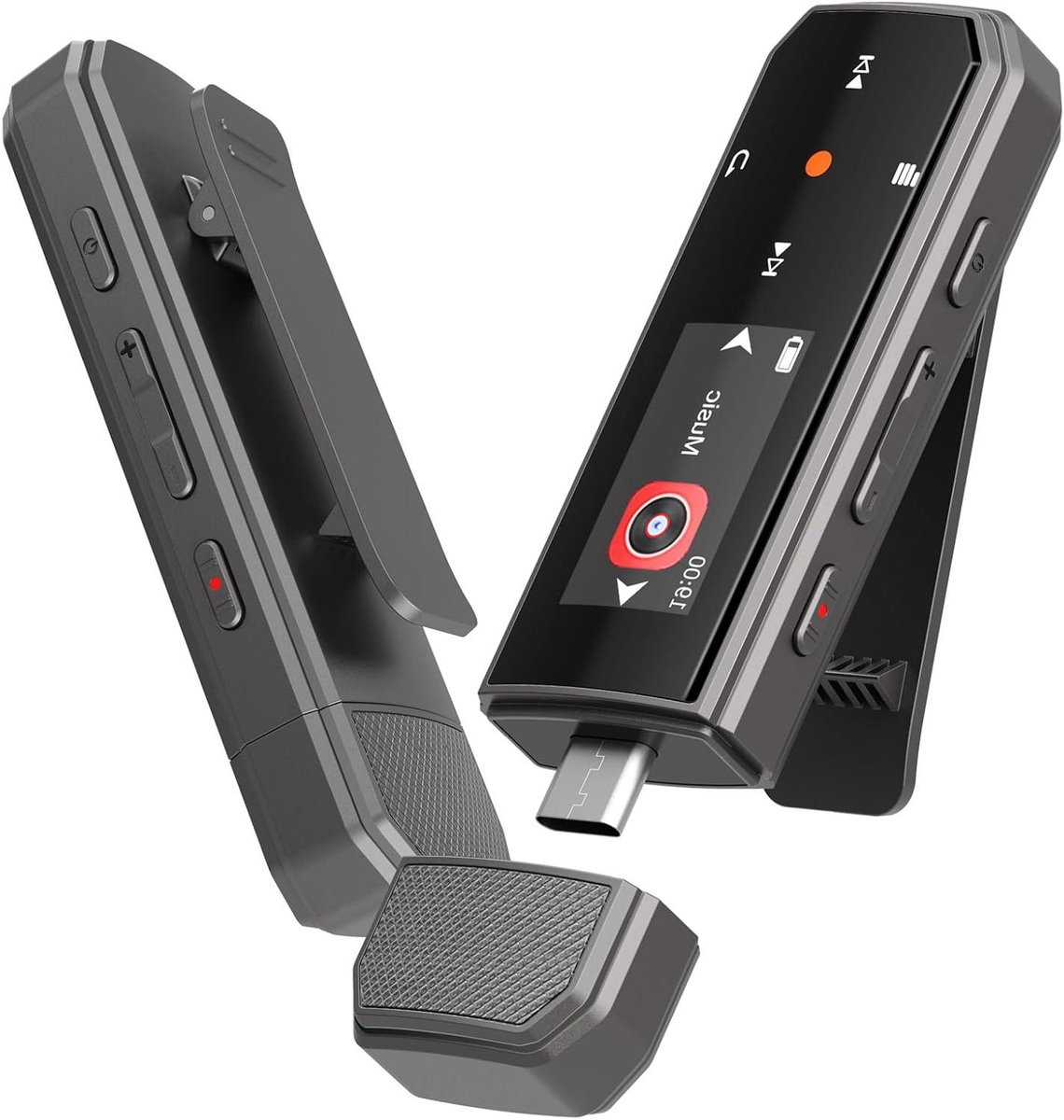 Draagbare MP3-speler - Muziekspeler Clip - Muziek Luisteren - Bluetooth 5.3 Connectie - 64 GB Geheugen - Zwart