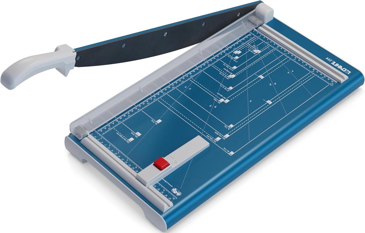 Papier Snijmachine - Snijapparaat Bureau - Precisie Snijden - Stevige Metalen Tafel - DIN A3 - Blauw