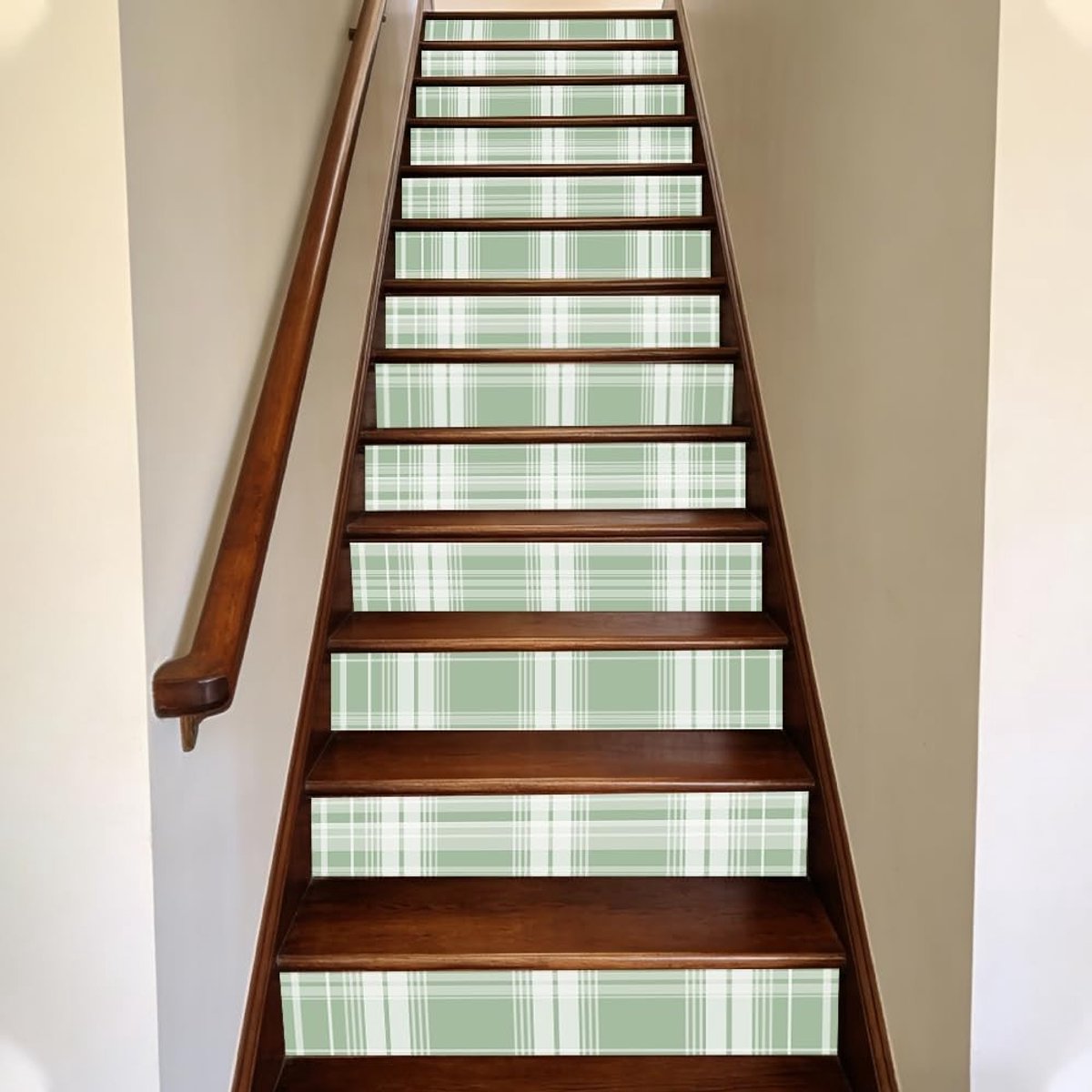 15 Strips Peel and Stick Vinyl Stickers voor Trapleuningen - Waterdichte Decals voor Thuis, Aesthetic en Preppy Design, Perfect voor Traprenovatie en Interieurdecoratie