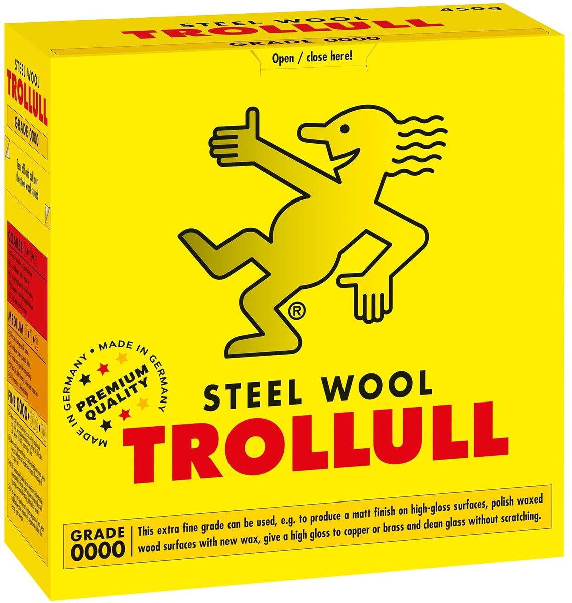 Staalwol - Extra Fijn - 450 g - Voor Polijsten en Reinigen van Hout, Glas en Metaal