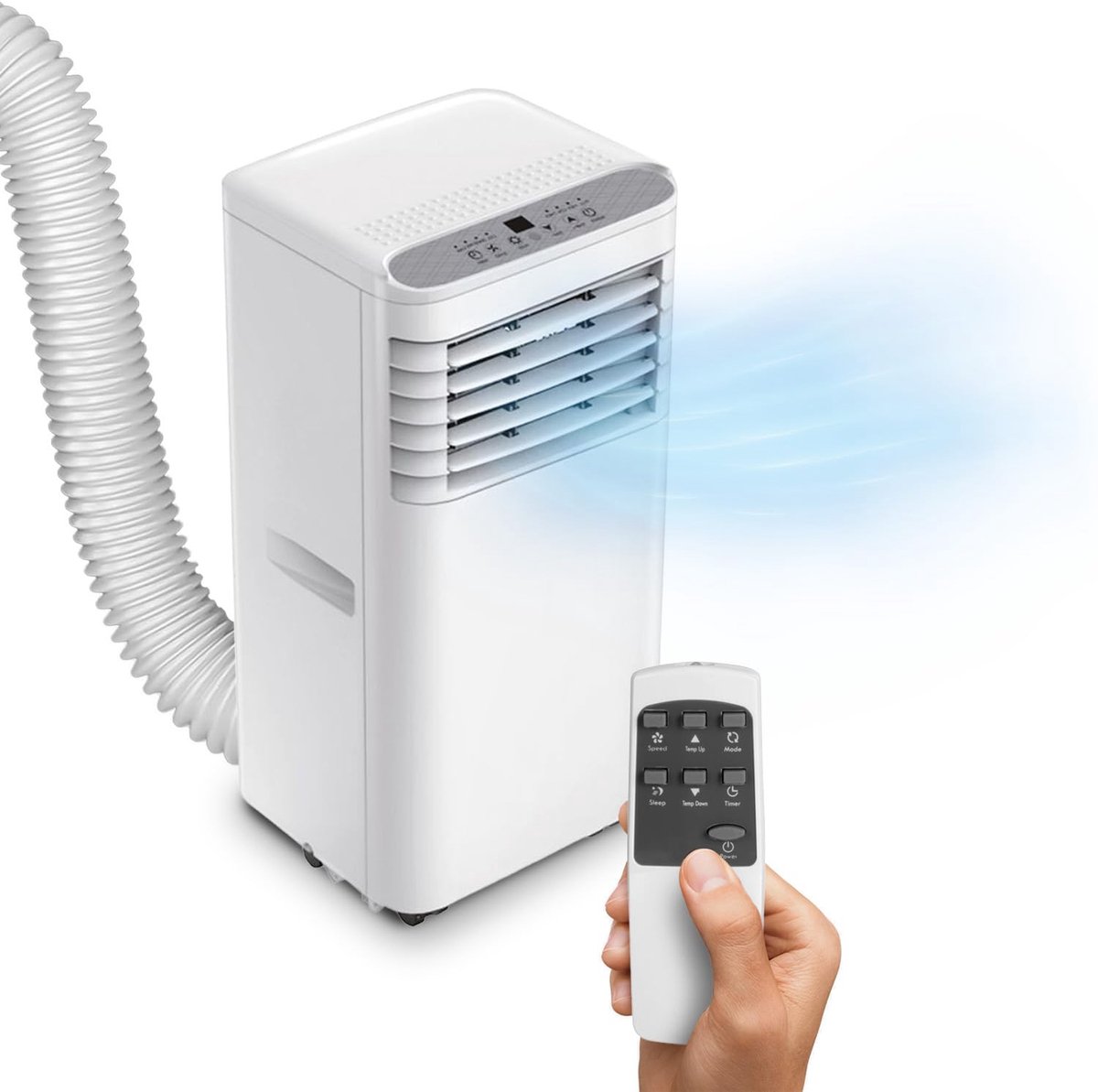 Avilia Mobiele airconditioner, 9000 BTU, 3-in-1, luchtontvochtiger, koeler en ventilator, airconditioner zonder - ShopVlot