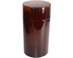 Tightpac America, Inc. Tightvac - 3 to 12 oz Vacuum Sealed Storage Box, Plastic, Coffee Tint, 1.3 Liter/1.1 Quart - ShopVlot
