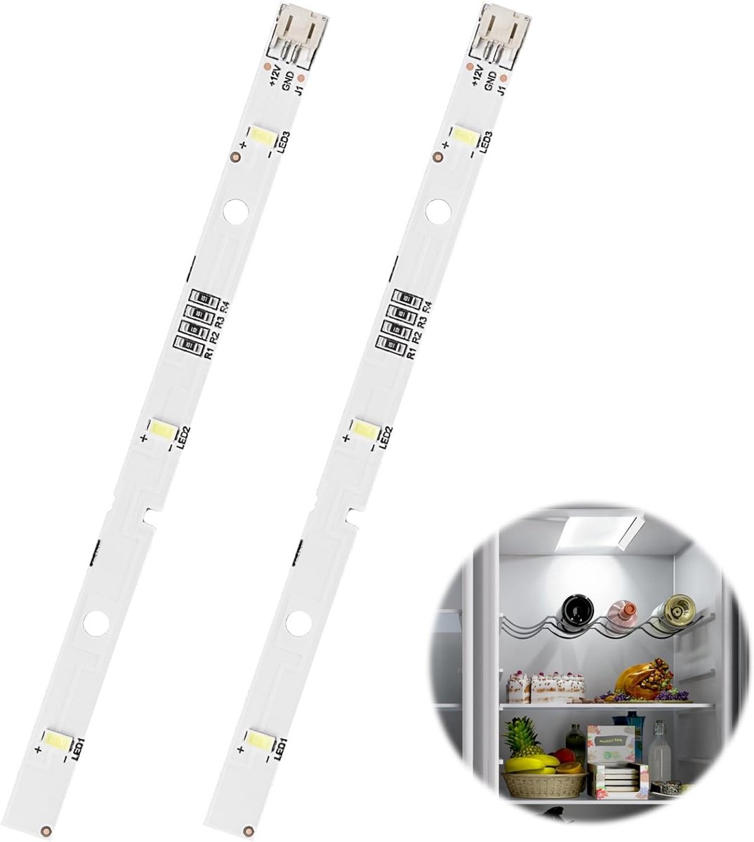 LED lichtstrip voor koelkast - vervanglamp DC12V 2W - brede compatibiliteit - heldere verlichting - ShopVlot
