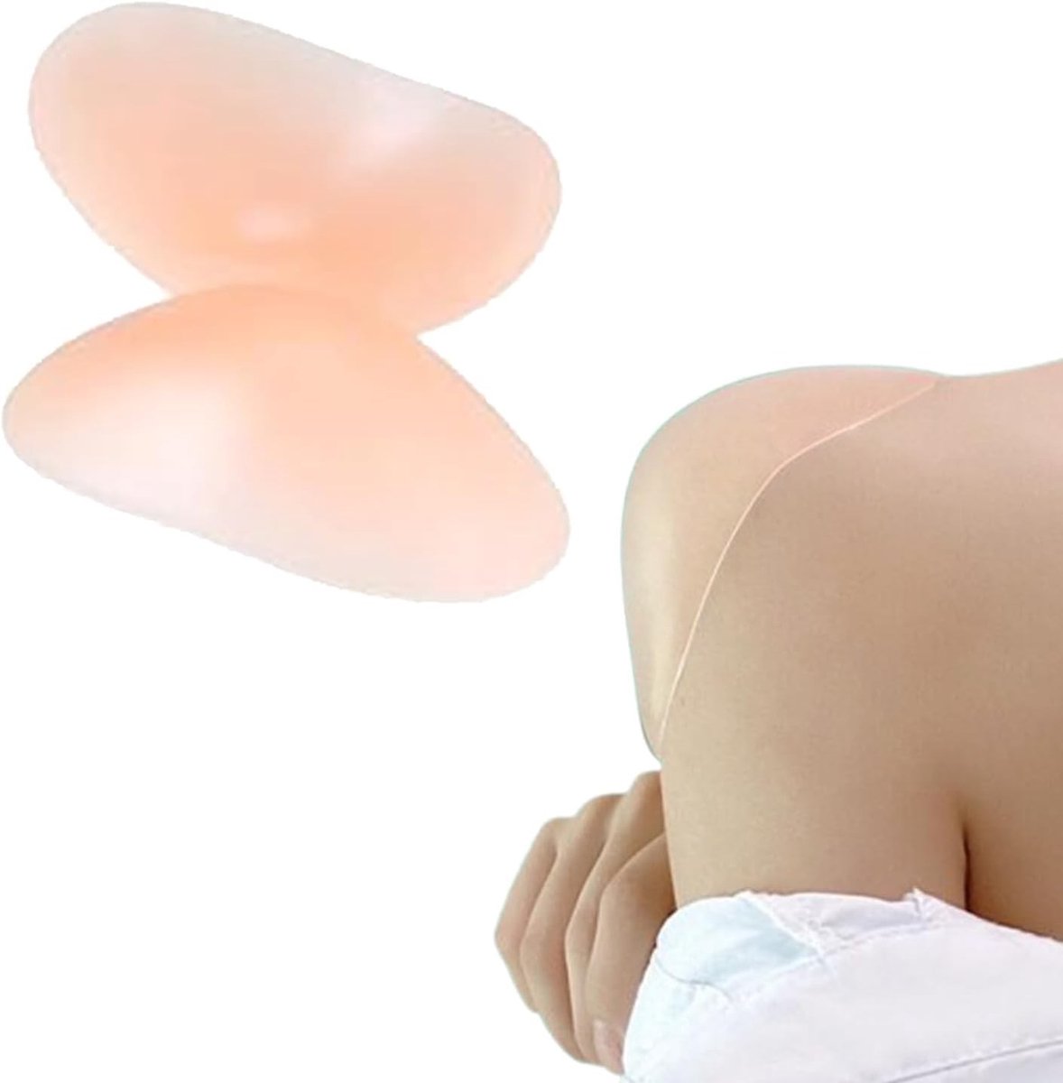 Siliconen Schouderkussens, Ademend en Antislip, Zelfklevende Schouderpads voor Dames, Perfect voor Kleding en Kostuums, Comfortabel en Verstevigend