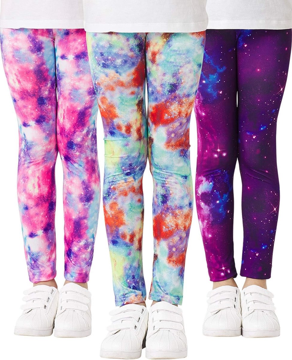 Kleurige meisjesleggingenset van 3 met sterrenpatroon voor comfortabele en trendy outfits, maat 146