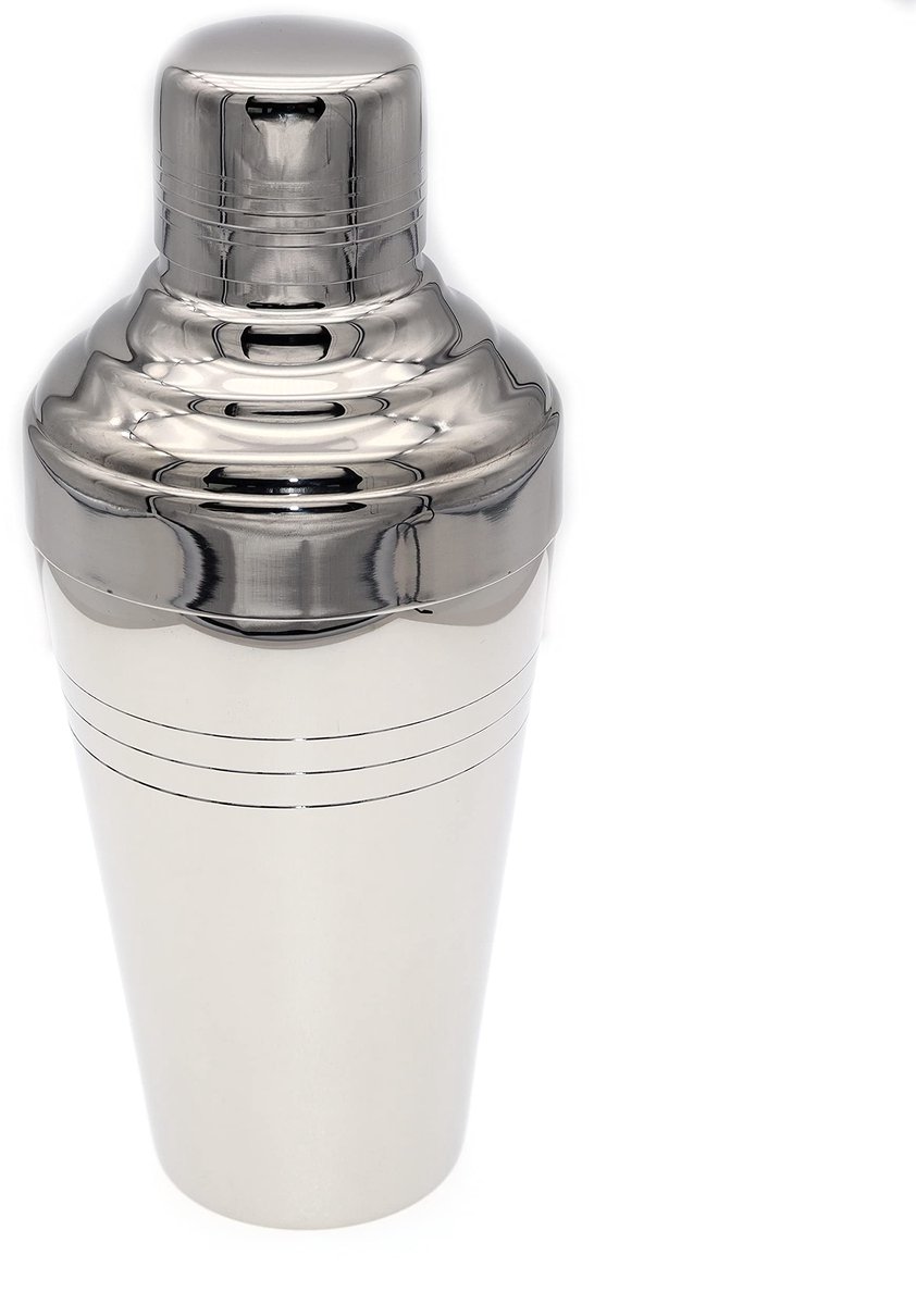 Dailygoods - Baron Cocktailshaker van 25 cl, Zilverkleurig
