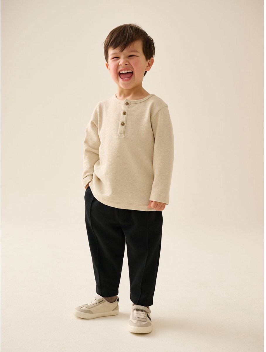 Next - Jongens - Effen joggingbroek - Zwart