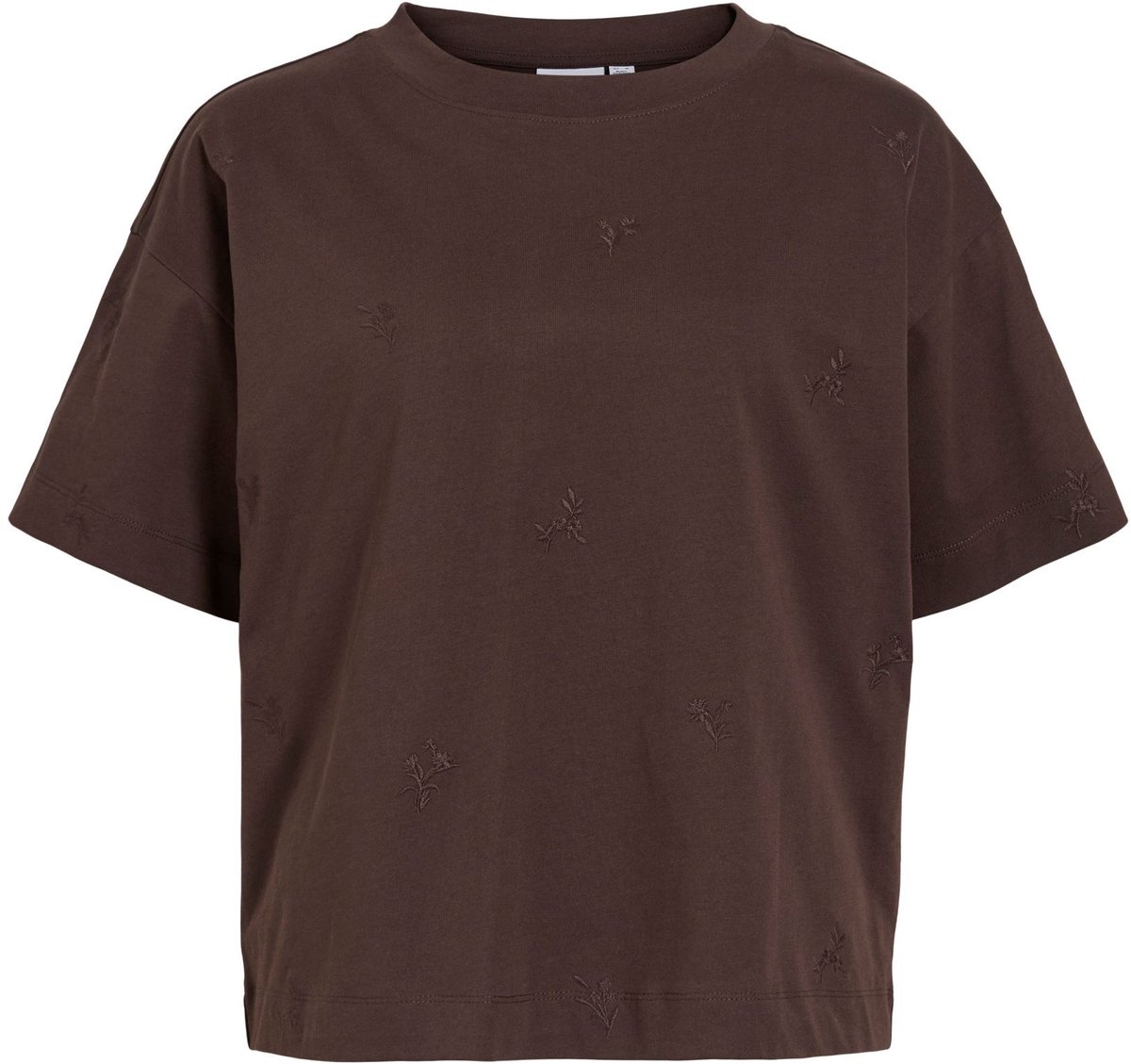 VILA T-shirt Katoenen