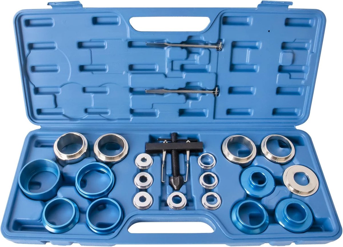 Radiale afdichtring montageset - 24 delig - Aluminium sleeves - Beschermt crankshaft tegen krassen - SnelShoppen