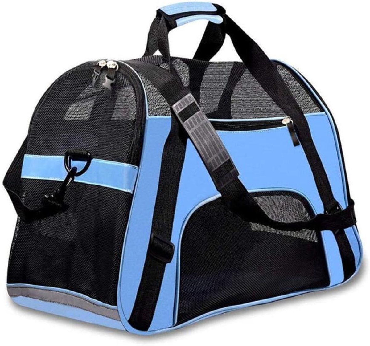 Huisdier Rugzak - Draagtas Kat Hond - Reizen met Huisdier - Ademend Ontwerp - 47x24.5x33cm - Blauw