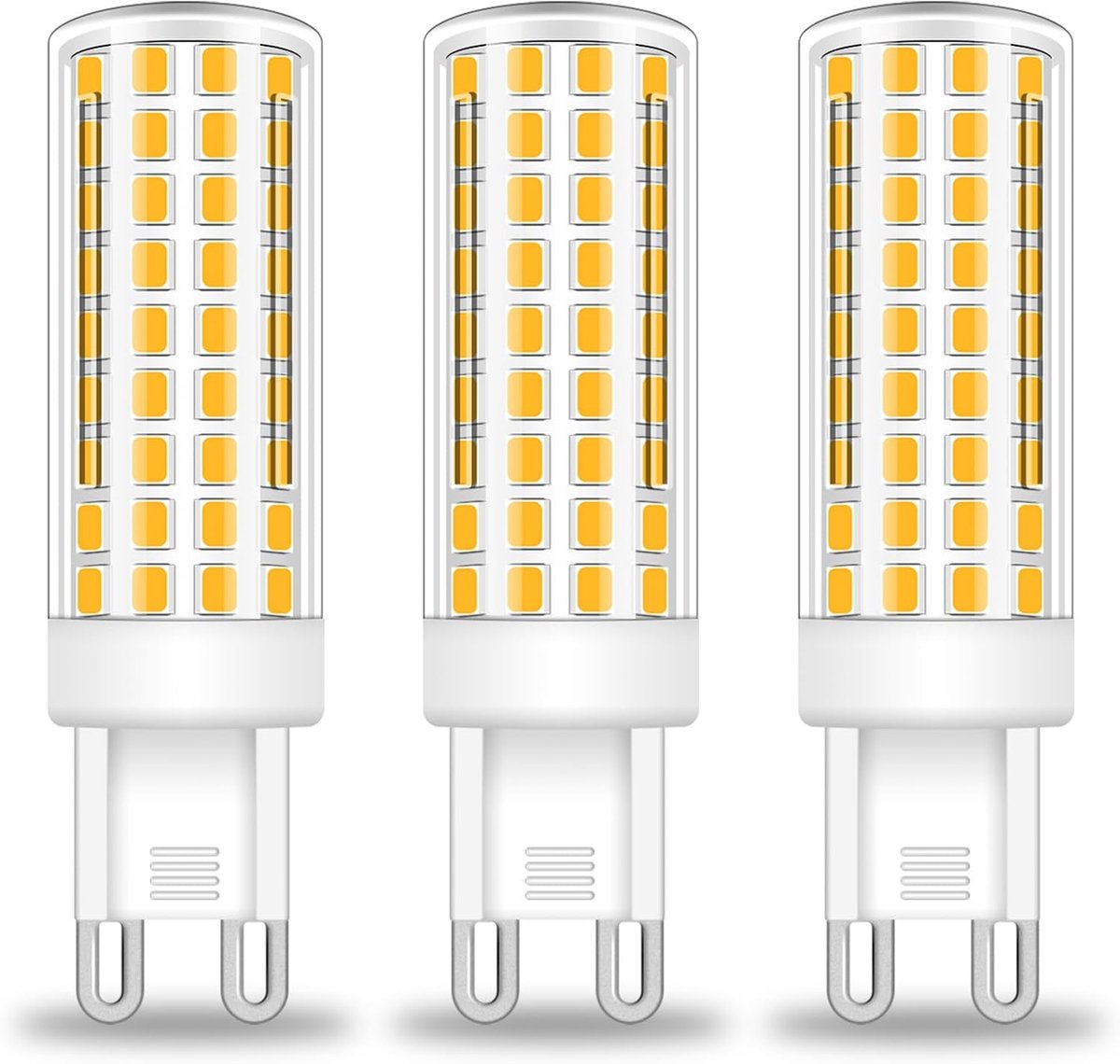 LED warm wit pin fitting lamp G9 LED lamp 230V energiebesparende 9W G9 LED maïslamp vervangt 60W - 75W halogeen 3000K G9 gloeilampen, 3-pack