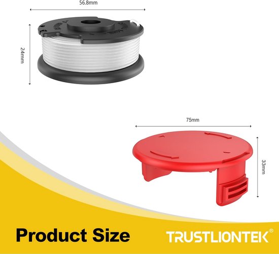 draadspoel, voor Einhell accu-grastrimmer Ge-Ct 18/28 Li en Ge-Ct — afbeelding 5