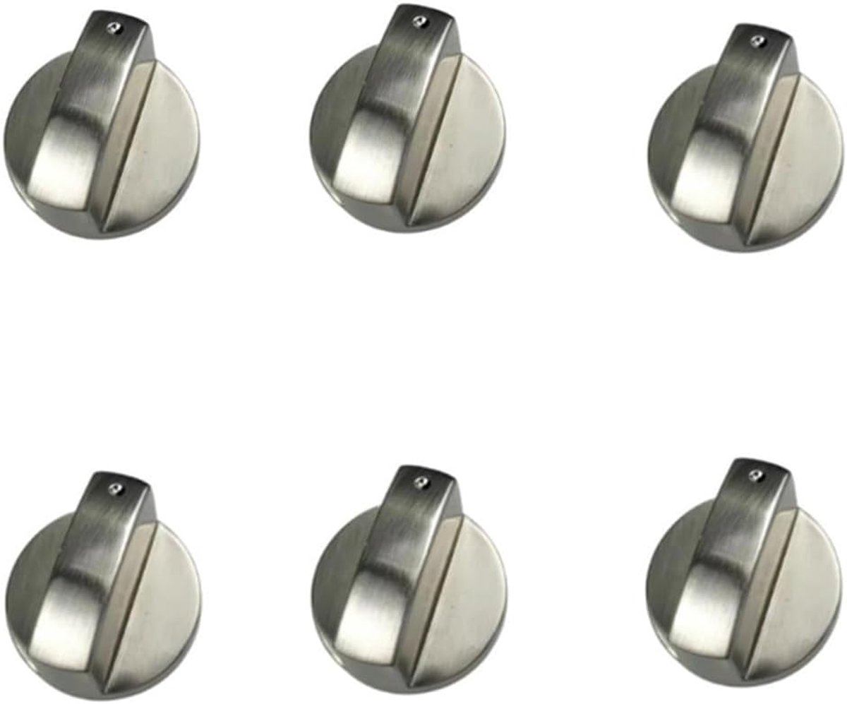 6 stuks draaiknop gasfornuis, metalen universele ovenschakelaars