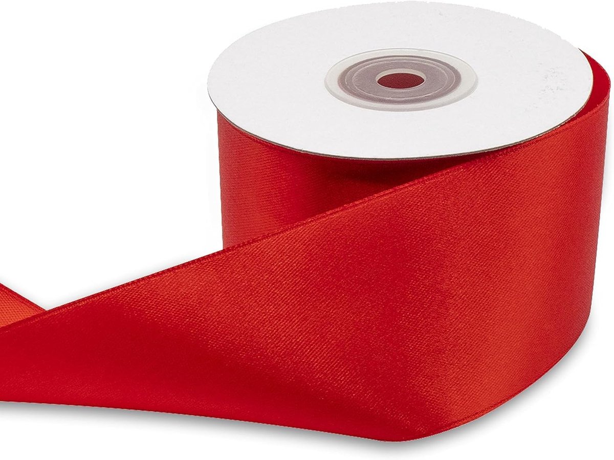 satijnen lint, 50 mm, rol met 25 m, band 5 cm, voor cadeau-idee