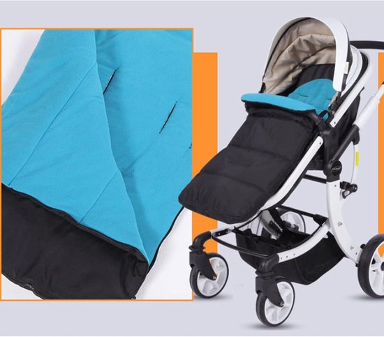 Kinderwagen Voetenzak - Baby Slaapzak - Warm Houden - Waterdicht Oxford Doek - 88x40cm - Grijs — afbeelding 4