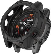 Hoesje Geschikt voor Garmin Fenix 7X / Garmin Fenix 7X Pro / Garmin Epix Pro 51MM - TPU Bumper Case - Zwart